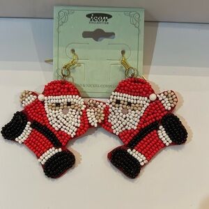 Santa earrings